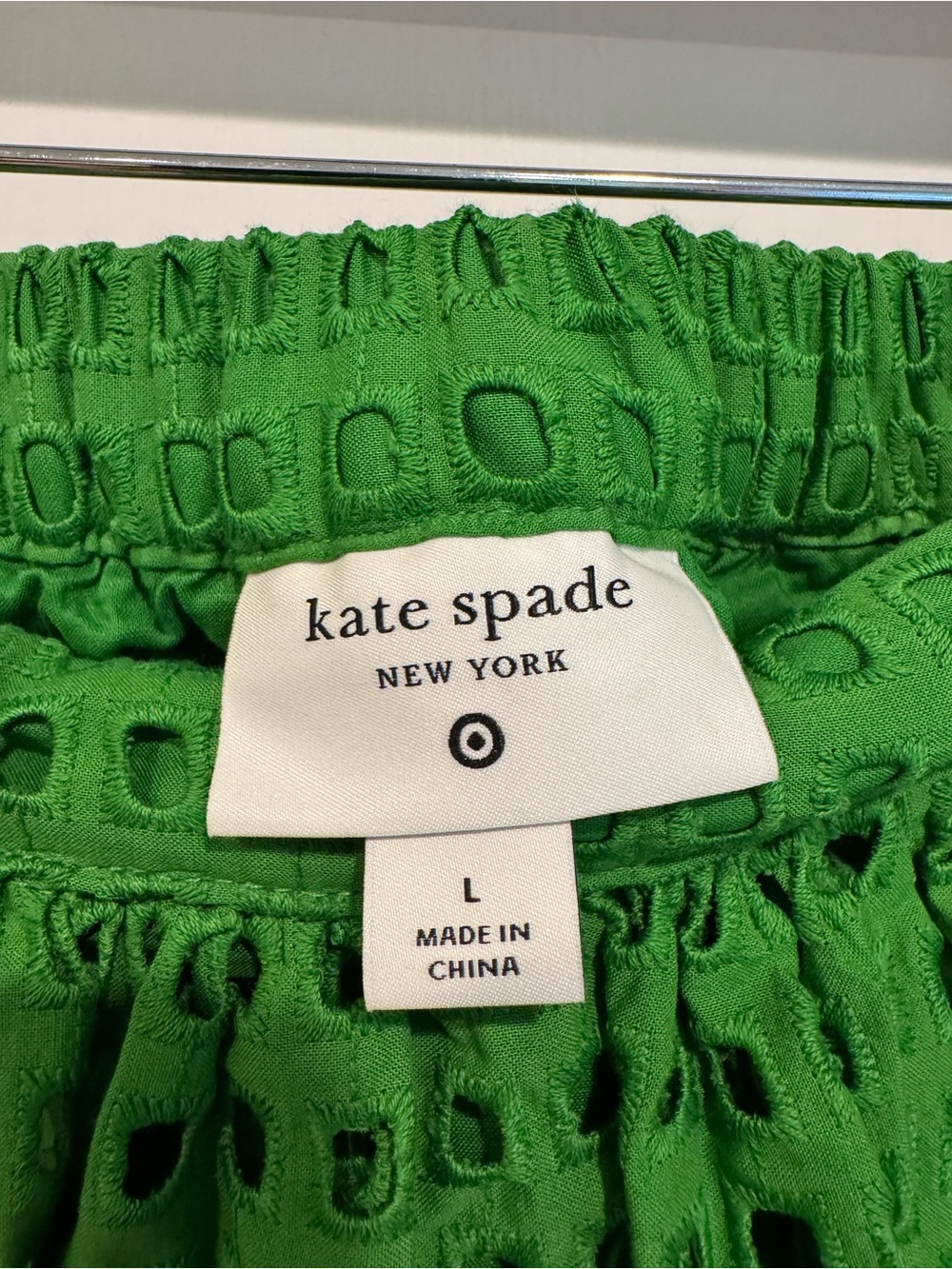 Kate Spade Limited Edition Fully Lined Green Eyelet Matching Vest & Skirt - Picture 11 of 14
